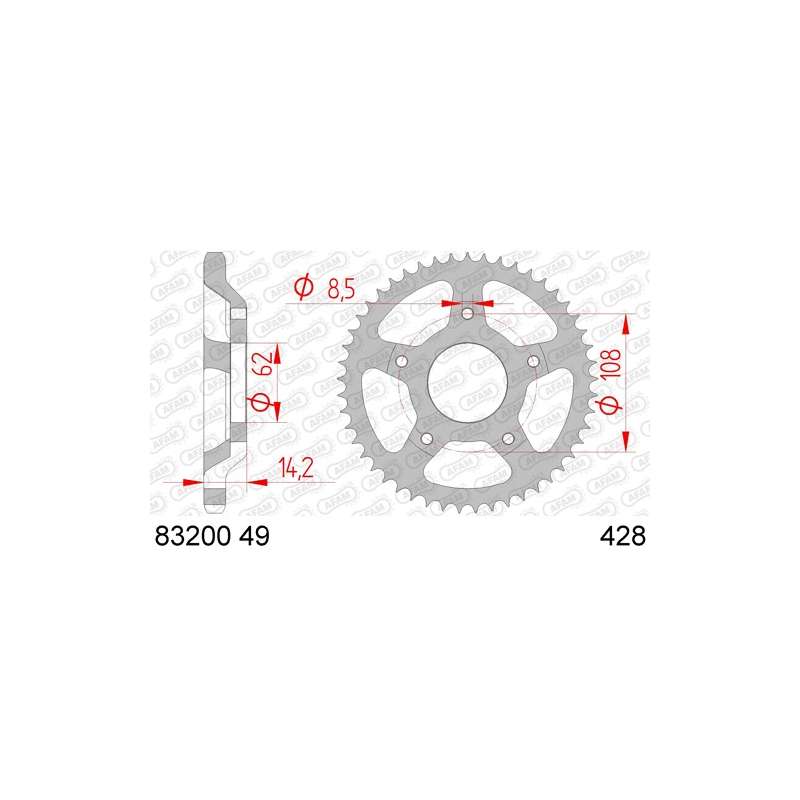 COURONNE ACIER 428 (83200-49 / 50-15046-49)