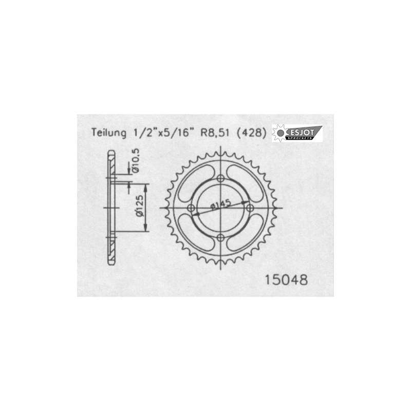 COURONNE ACIER 428 (50-15048-56 / JTR1874.56)