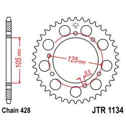 COURONNE ACIER 428 (50-15052-52 / JTR1134.52)