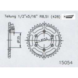 ZAHNKRANZ STAHL 428 (10228-54 / 50-15054-54 / JTR1258.54)