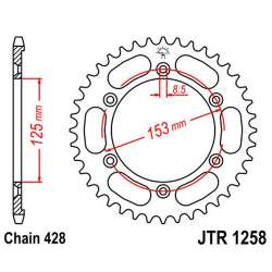 ZAHNKRANZ STAHL 428 (10228-54 / 50-15054-54 / JTR1258.54)