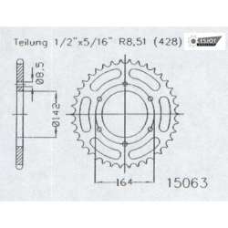 ZAHNKRANZ STAHL 428 (50-15063-48)