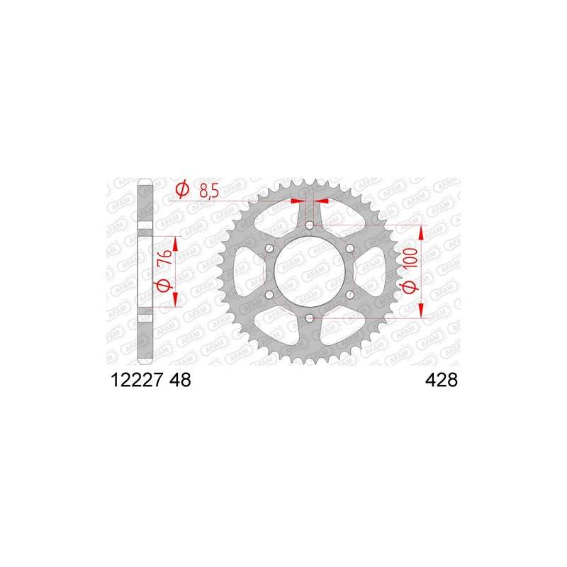 ZAHNKRANZ STAHL 428 (12227-48 / 50-15070-48 / JTR1844.48)