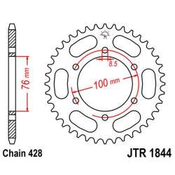 ZAHNKRANZ STAHL 428 (12227-48 / 50-15070-48 / JTR1844.48)