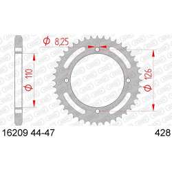 ZAHNKRANZ STAHL 428 (16209-47 / 50-15075-47 / JTR1466.47)