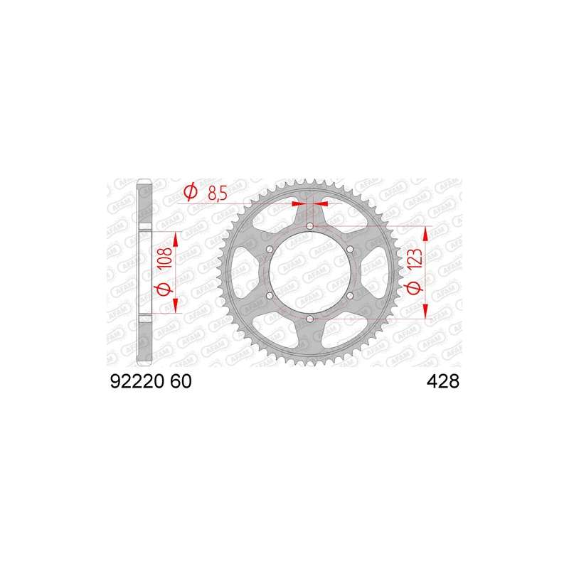 COURONNE ACIER 428 (92220-60 / 50-15082-60 / JTR25.60)