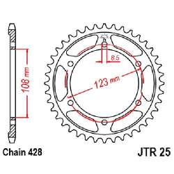 COURONNE ACIER 428 (92220-60 / 50-15082-60 / JTR25.60)
