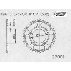 ZAHNKRANZ STAHL 532 (14601-46 / 50-27001-46)