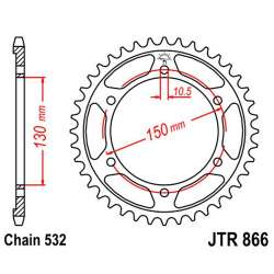 ZAHNKRANZ STAHL 530 (12801-46 / 50-27002-46 / JTR866.46)