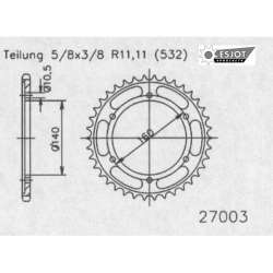 COURONNE ACIER 530 (16701-45 / 50-27003-45)