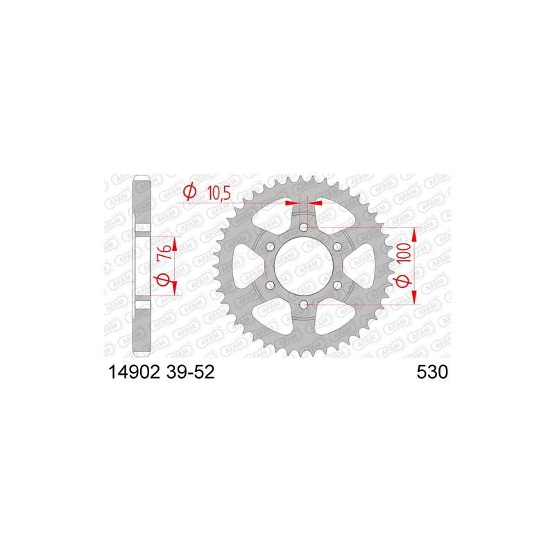 ZAHNKRANZ STAHL 530 (14902-42 / 50-27005-42 / JTR827.42)