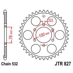 ZAHNKRANZ STAHL 530 (14902-42 / 50-27005-42 / JTR827.42)