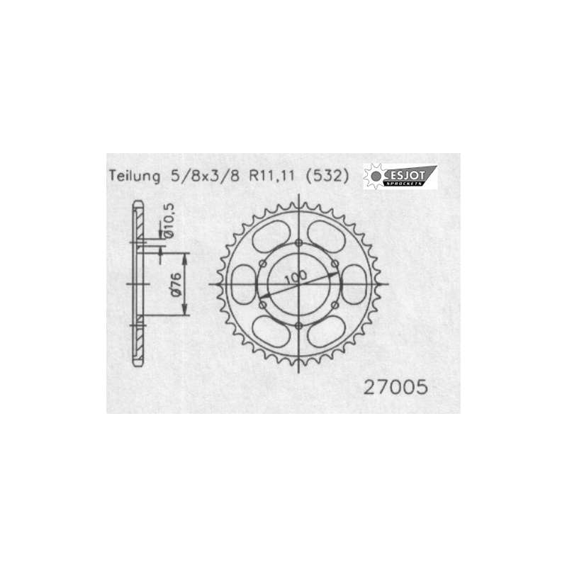 COURONNE ACIER 532 (50-27005-46)