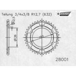ZAHNKRANZ STAHL 632 (JTR500.40)