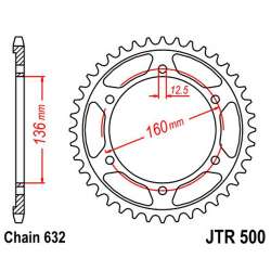 ZAHNKRANZ STAHL 632 (JTR500.40)