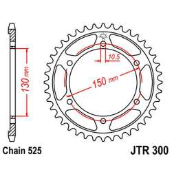 COURONNE ACIER 525 (50-29001-42 / JTR300.42)