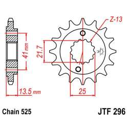 PIGNON 525 (20507-15 / 50-29005-15 / JTF296.15)