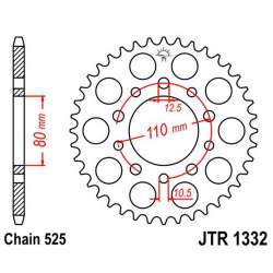 ZAHNKRANZ STAHL 525 (10608-40 / 50-29006-40 / JTR1332.40)