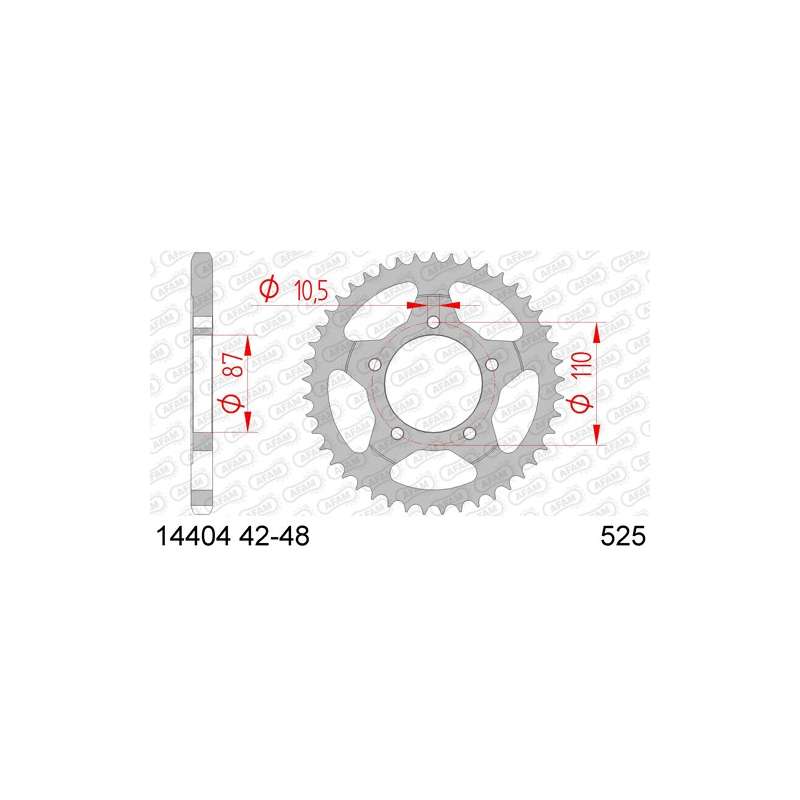 COURONNE ACIER 525 (14404-47 / 50-29008-47 / JTR807.47)