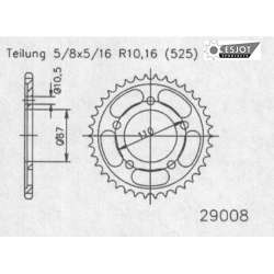 COURONNE ACIER 525 (14404-47 / 50-29008-47 / JTR807.47)