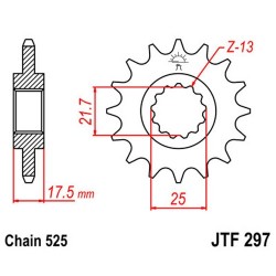 PIGNON 525 (20405-15 / 50-29009-15 / JTF297.15)