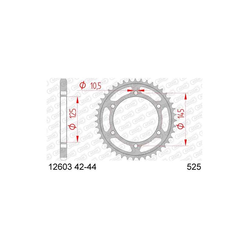 COURONNE ACIER 525 (12603-42 / 50-29009-42 / JTR867.42)