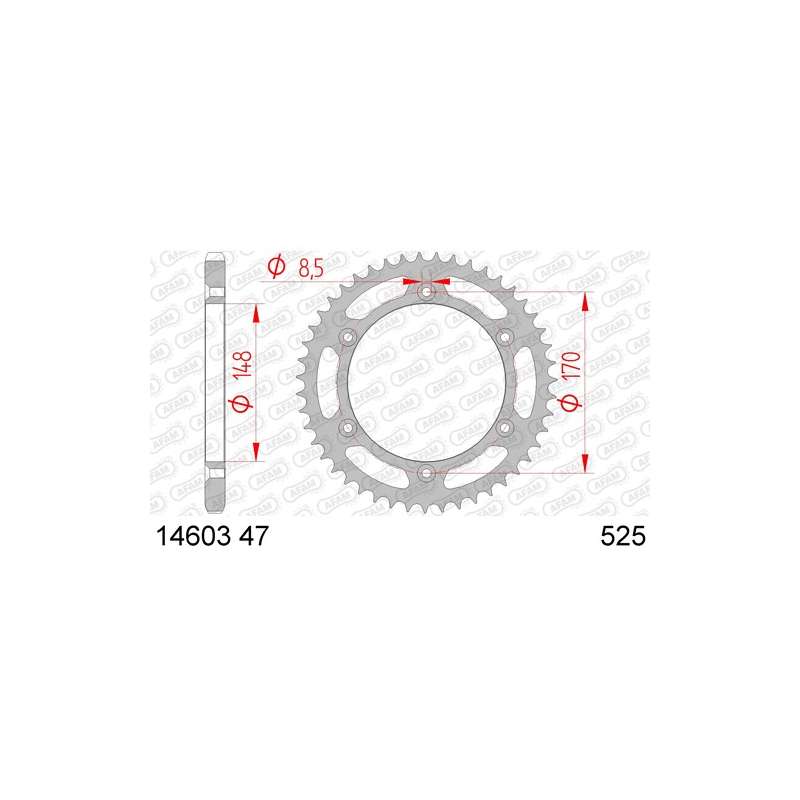 ZAHNKRANZ STAHL 525 (14603-47 / 50-29012-47 / JTR1821.47)