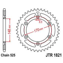 ZAHNKRANZ STAHL 525 (14603-47 / 50-29012-47 / JTR1821.47)