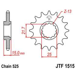 PIGNON 525 (24506-14 / 50-29016-14 / JTF1515.14)