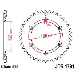 ZAHNKRANZ STAHL 525 (JTR1791.42)