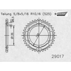COURONNE ACIER 525 (14506-43 / 50-29017-43 / JTR1791.43)