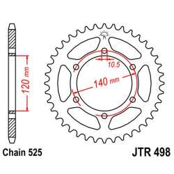 ZAHNKRANZ STAHL 525 (16605-38 / 50-29019-38 / JTR498.38)
