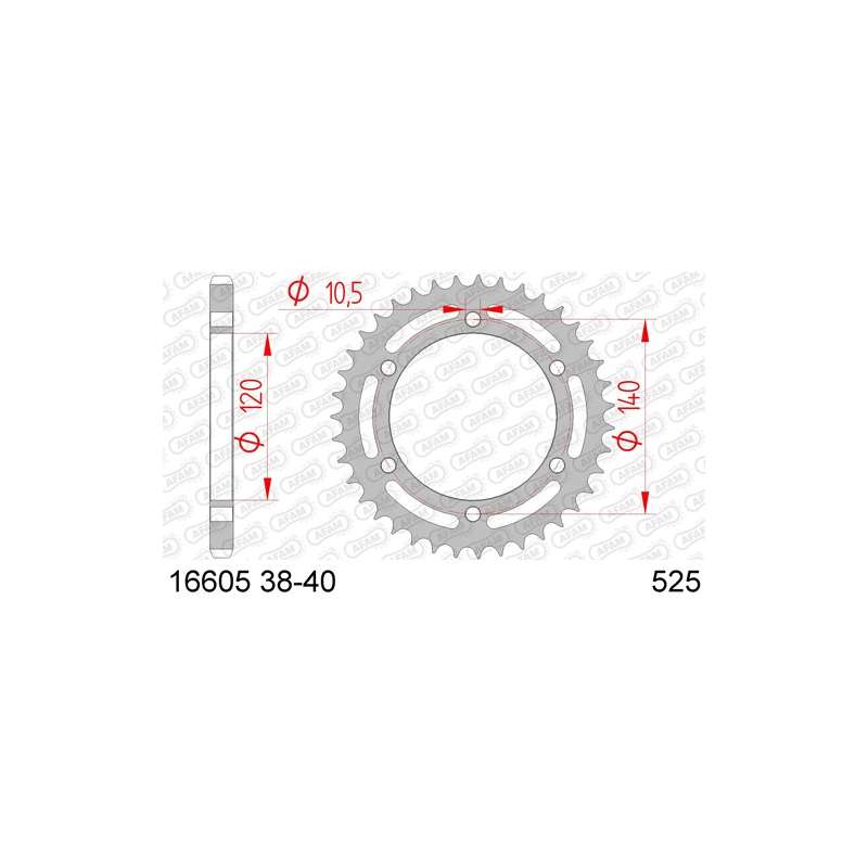 ZAHNKRANZ STAHL 525 (16605-40 / 50-29019-40 / JTR498.40)