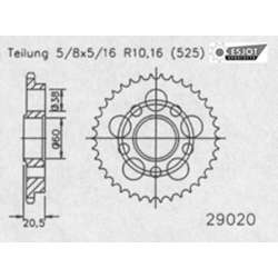 COURONNE ACIER 525 (50800-42 / 50-29020-42)