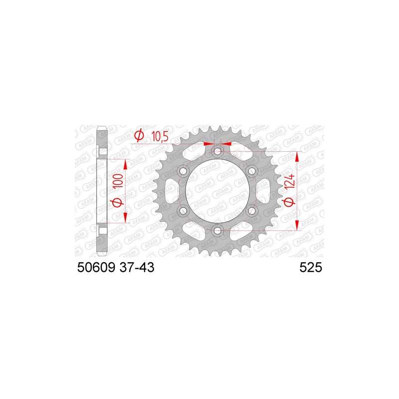 COURONNE ACIER 525 (50609-38 / 50-29021-38 / JTR745.38)