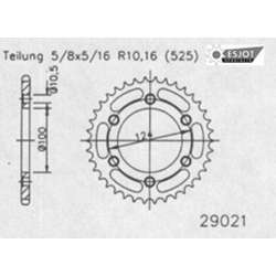 ZAHNKRANZ STAHL 525 (50609-39 / 50-29021-39 / JTR745.39)