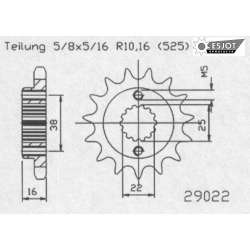 RITZEL 525 (52608-15 / 50-29022-15 / JTF740.15)