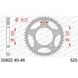 COURONNE ACIER 525 (35802-46 / 50-29022-46 / JTR702.46)