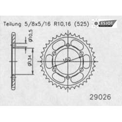 ZAHNKRANZ STAHL 525 (10617-43 / 50-29026-43 / JTR1307.43)