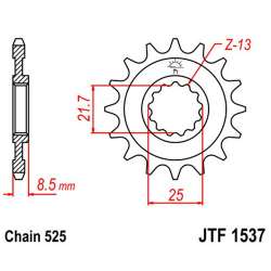 PIGNON 525 (50-29029-16 / JTF1537.16)