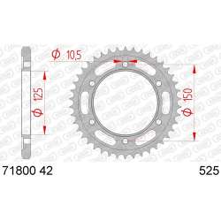 ZAHNKRANZ STAHL 525 (71800-42 / 50-29032-42 / JTR899.42)