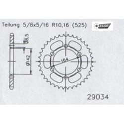 ZAHNKRANZ STAHL 525 (65500-44 / 50-29034-44 / JTR1074.44)