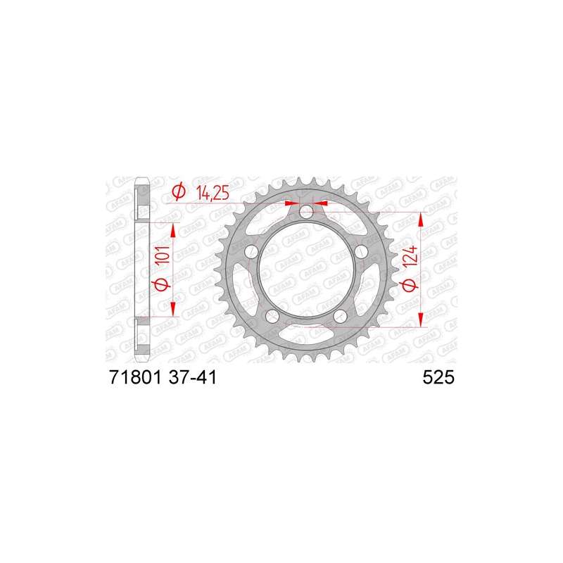 COURONNE ACIER 525 (71801-37 / 50-29035-37 / JTR898.37)
