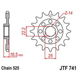 RITZEL 525 (52613-14 / 50-29036-14 / JTF741.14)