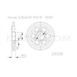 COURONNE ACIER 525 (50-29039-38)