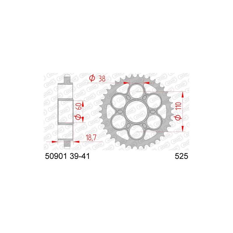 ZAHNKRANZ STAHL 525 (50901-39 / 50-29039-39)