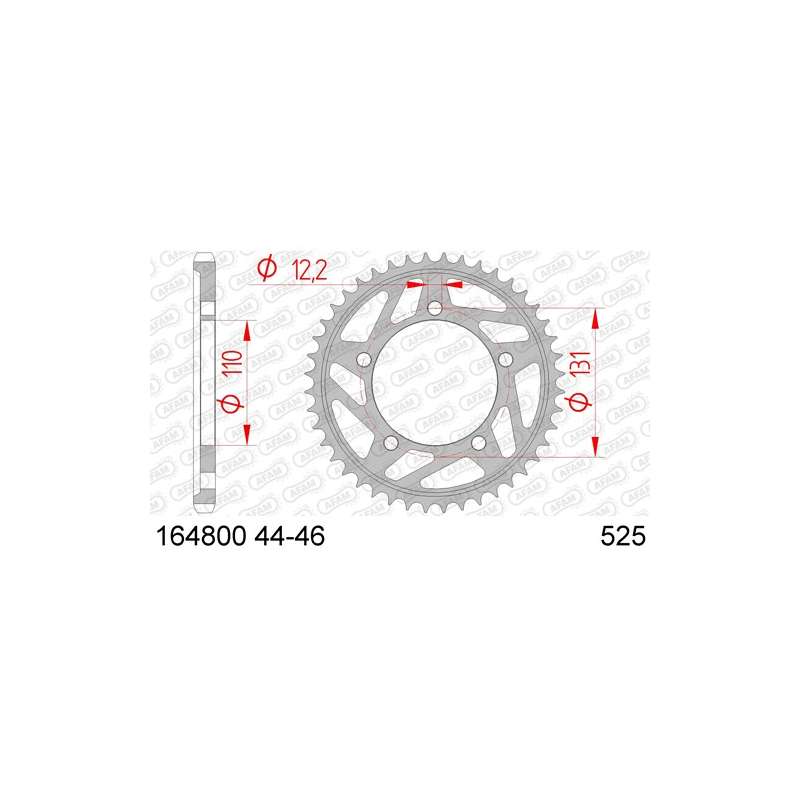 ZAHNKRANZ STAHL 525 (164800-44 / 50-29042-44 / JTR7.44)