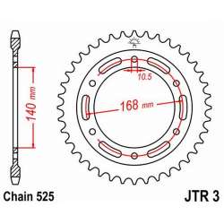 COURONNE ACIER 525 (92635-41 / 50-29043-41 / JTR3.41)