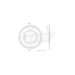 COURONNE ACIER 525 (50-29064-44 / JTR10.44)