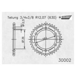 COURONNE ACIER 630 (16800-40 / 50-30002-40)